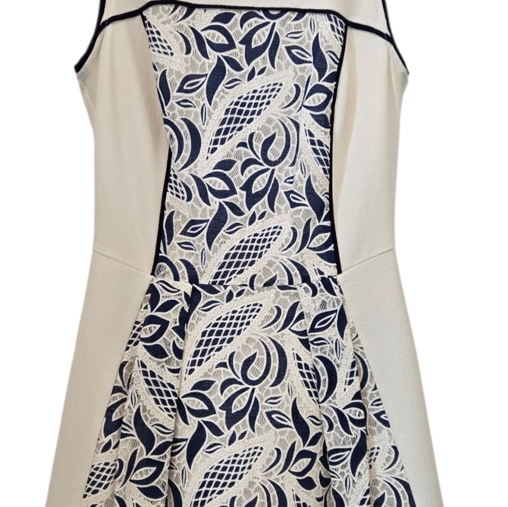 Sugarlips Mini Dress Sleeveless Skater Blue White Size XS - Picture 2 of 6